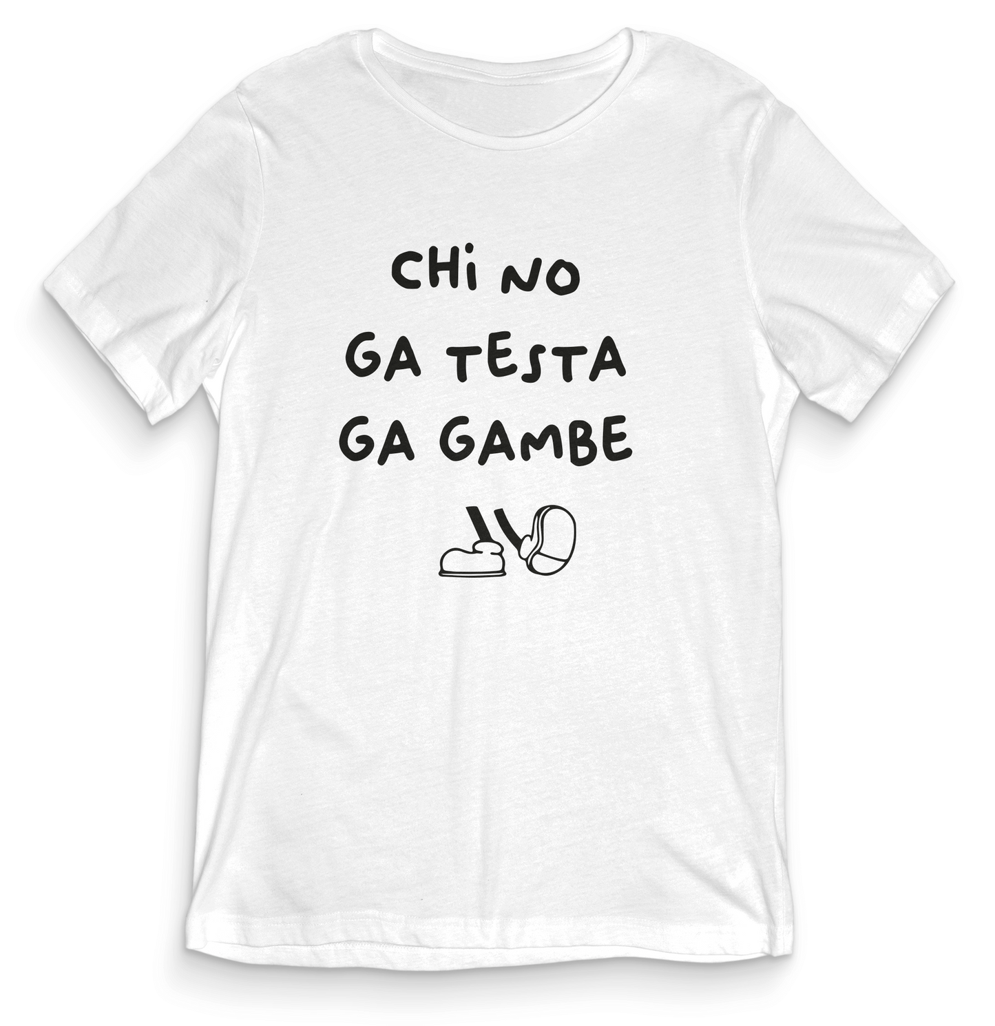T-shirt dialetto veneto - CHI NO GA TESTA - teeV009