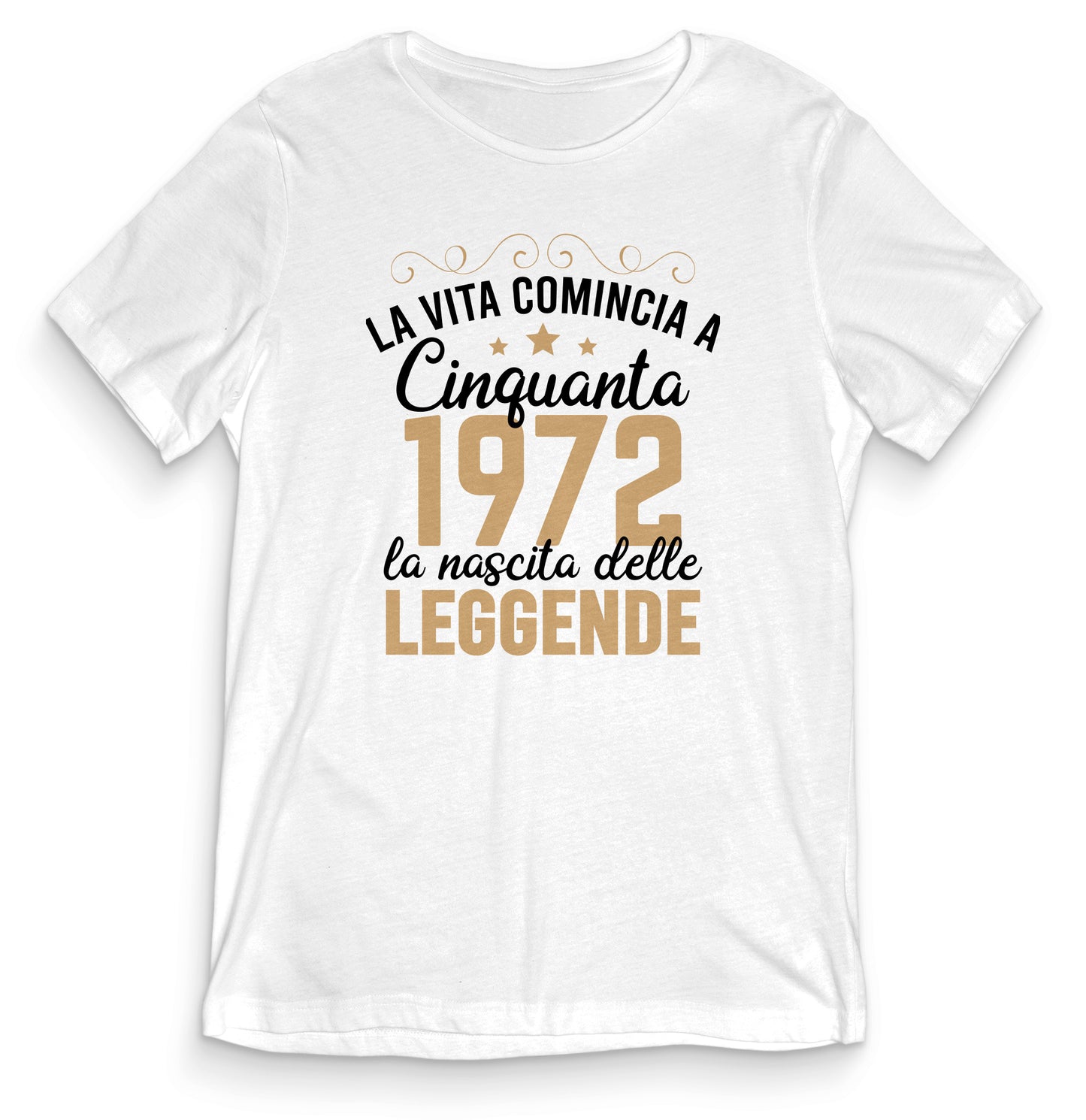 TeesBlitz tee22-010 - T-Shirt divertente - La vita comincia a 50