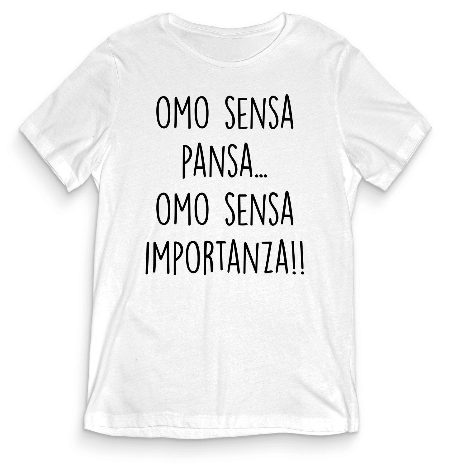 TeesBlitz T-Shirt divertente - Omo sensa pansa - tee23-009