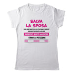 T-Shirt Donna ADDIO NUBILATO - Salva la sposa - teeADNC-009