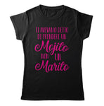 T-Shirt Donna ADDIO NUBILATO - Meglio un Mojito - teeADNC-010