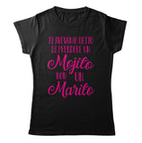 T-Shirt Donna ADDIO NUBILATO - Meglio un Mojito - teeADNC-010