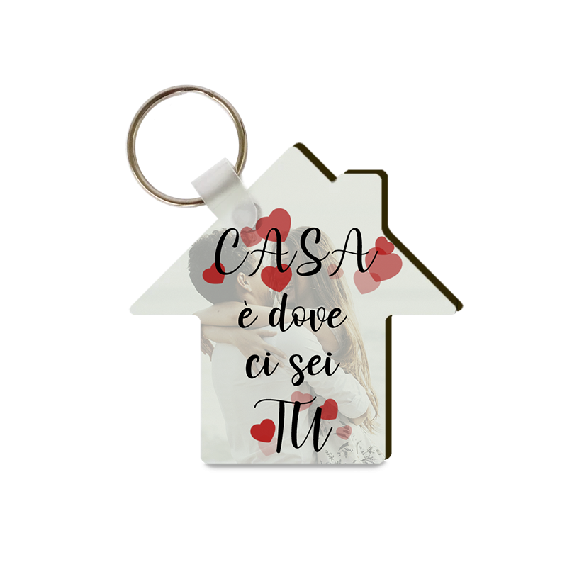 Portachiavi casa in legno