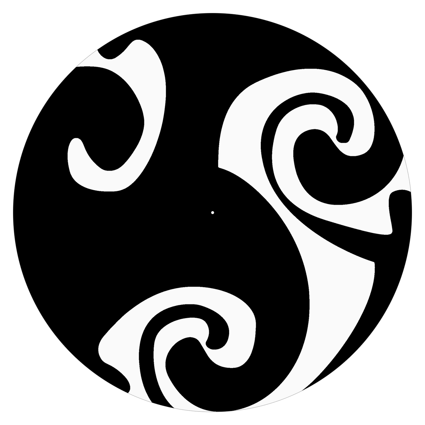 Slipmats 33 TBK-002 - Panno feltro nero giradischi - Abstract