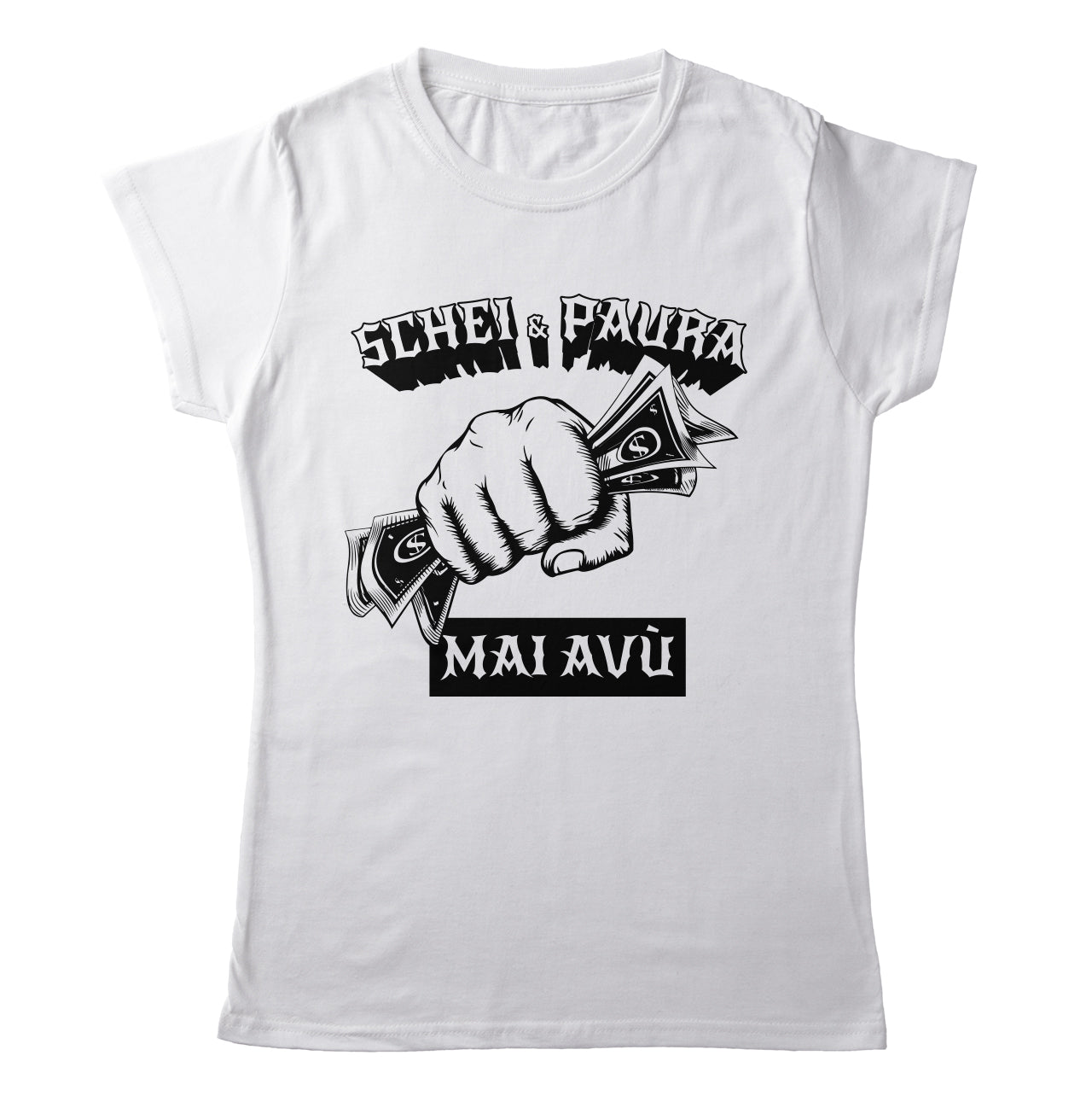 TeesBlitz T-Shirt divertente - Schei e paura mai avù - tee21-029