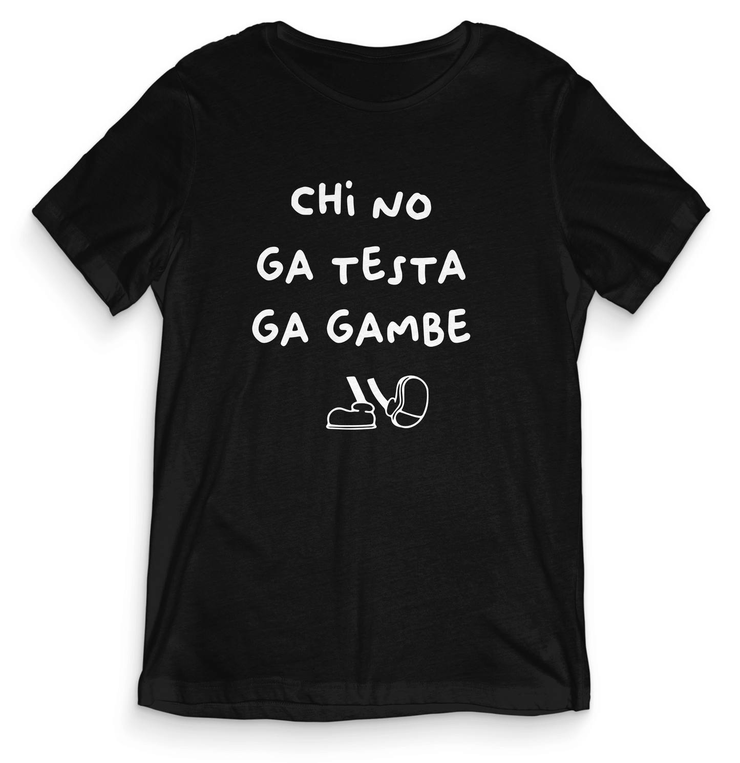 T-shirt dialetto veneto - CHI NO GA TESTA - teeV009