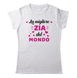 TeesBlitz T-Shirt Donna - Miglior Zia - tee23-003