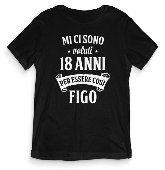 TeesBlitz tee23-006 - T-Shirt divertente - Mi ci sono voluti 18 anni