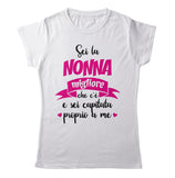 TeesBlitz T-Shirt Donna - Sei la nonna migliore - tee23-19