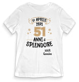 TeesBlitz tee23-022 - T-Shirt divertente - Anni di Splendore