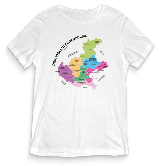 T-shirt dialetto veneto - MAPPA VENETA - teeV027
