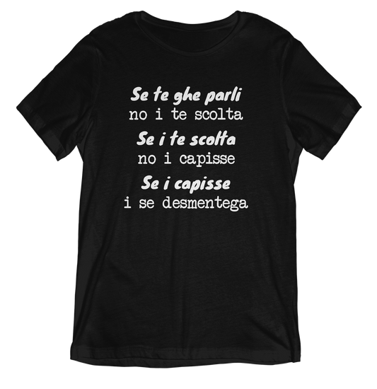 T-shirt dialetto veneto - SE TE GHE PARLI - teeV045