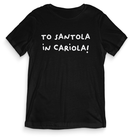 T-shirt dialetto veneto - TO SANTOLA IN CARIOLA - teeV060