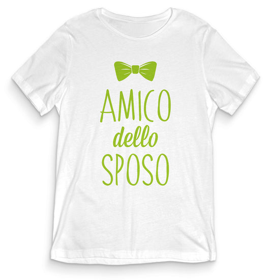 TeesBlitz T-Shirt Uomo ADDIO CELIBATO - Amico dello sposo - teeADNC-007A