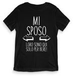 TeesBlitz T-Shirt Uomo ADDIO CELIBATO - Mi Sposo - teeADNC-007B