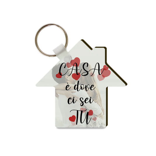 Portachiavi casa in legno