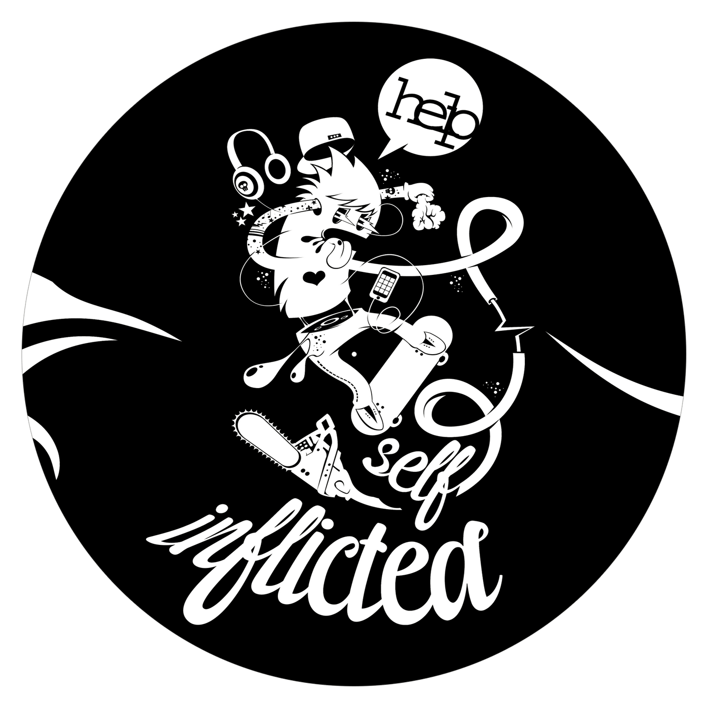 Slipmats 33 TBK-008 - Panno feltro nero giradischi - Self Inflicted