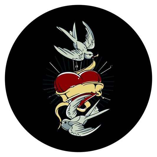 Slipmats 33 TBK-009 - Panno feltro nero giradischi - Tattoo