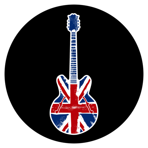 Slipmats 33 TBK-013 - Panno feltro nero giradischi - British Guitar