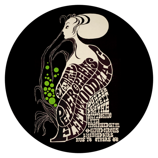 Slipmats 33 TBK-020 - Panno feltro nero giradischi - Peter Green