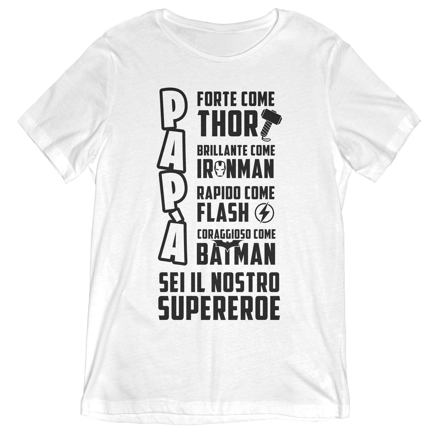 TeesBlitz T-Shirt divertente - Papà Supereroe - TEEDAD_06