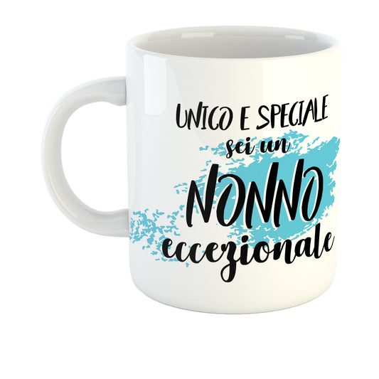 Tazza Mug Festa dei Nonni - Unico e speciale sei un nonno eccezionale