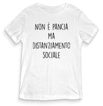 TeesBlitz T-Shirt divertente - Non è pancia ma distanziamento sociale - tee21-017
