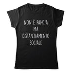 TeesBlitz T-Shirt divertente - Non è pancia ma distanziamento sociale - tee21-017