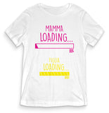 TeesBlitz T-Shirt divertente - Mamma loading... figlia loading... - tee21-033