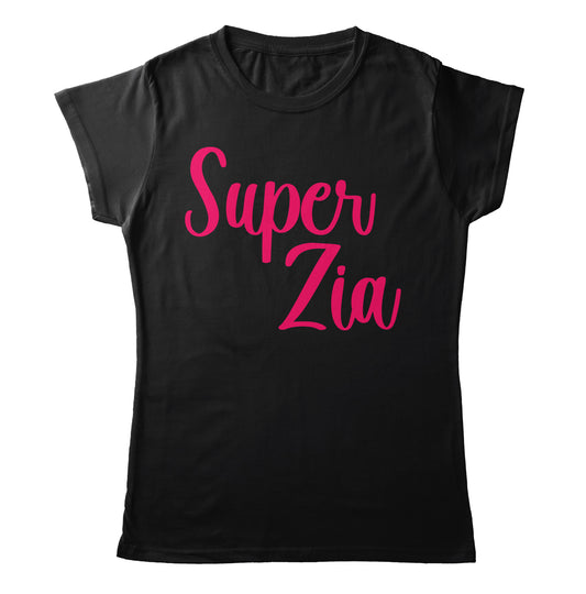 TeesBlitz T-Shirt divertente - Super zia - tee21-042