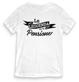 TeesBlitz T-Shirt divertente - La leggenda va in pensione - tee21-045