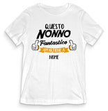 TeesBlitz T-Shirt divertente - Questo nonno fantastico appartiene a (NOME) - tee21-048